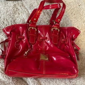Red Patent Leather Dooney & Burke Purse